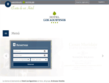 Tablet Screenshot of hotellosagustinos.com